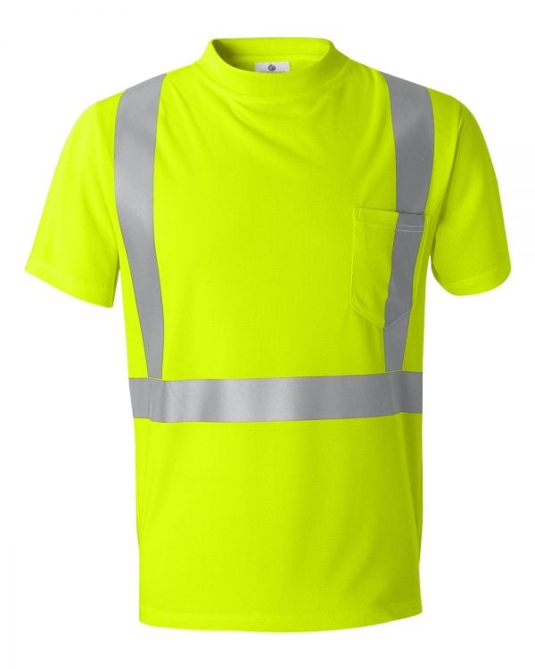 METHOD CHICAGO SCREEN PRINTING AND EMBROIDERY - CUSTOM PRINTED HIGH VISIBILITY SHORT SLEEVE SHIRT