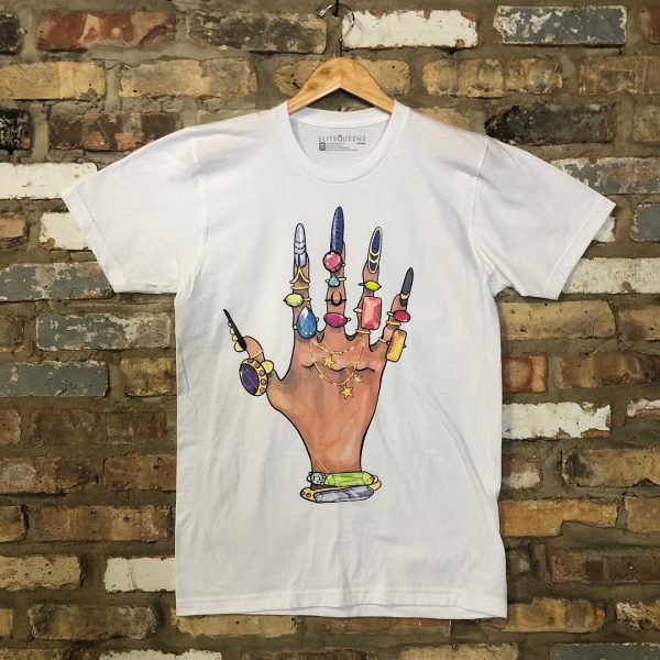 Method Printing - Custom Screen Printed T-Shirt : Pearl Jewel Hand